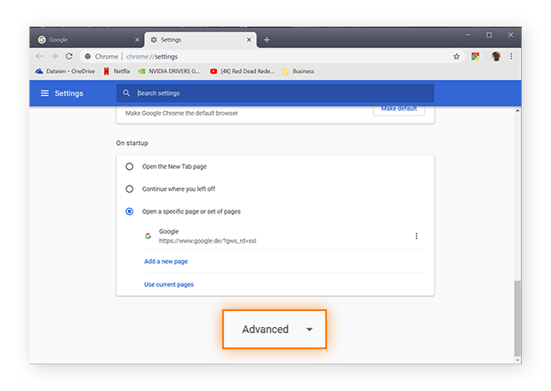 Chrome disable cookies